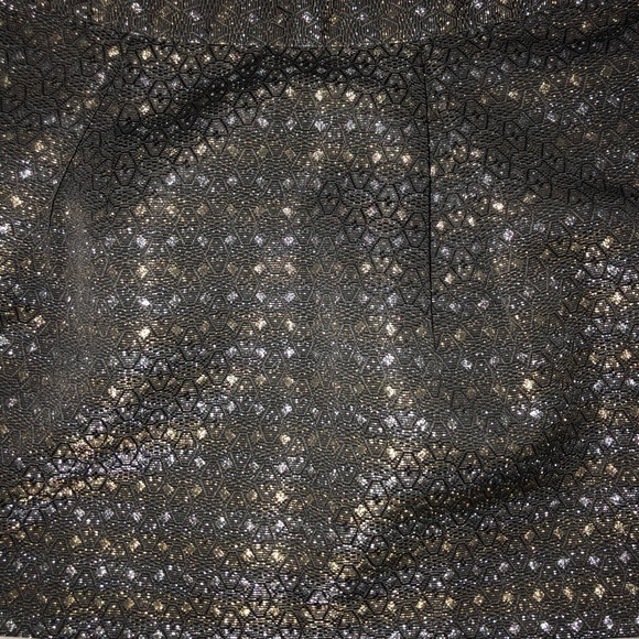 Old Navy Skirt Black with Metallic Design Chic - Picture 3 of 11